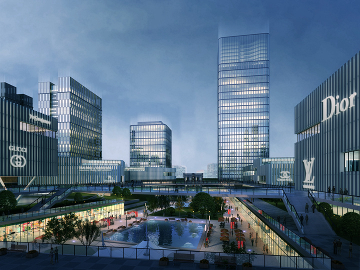 【DAO作品】城際鐵路葛店南站商貿(mào)區(qū)城市設計_新浪地產(chǎn)網(wǎng)